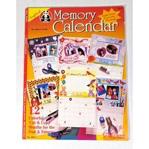Design Originals Memory Calendar Scrapbook Craft 12 Add Photo Embellishments